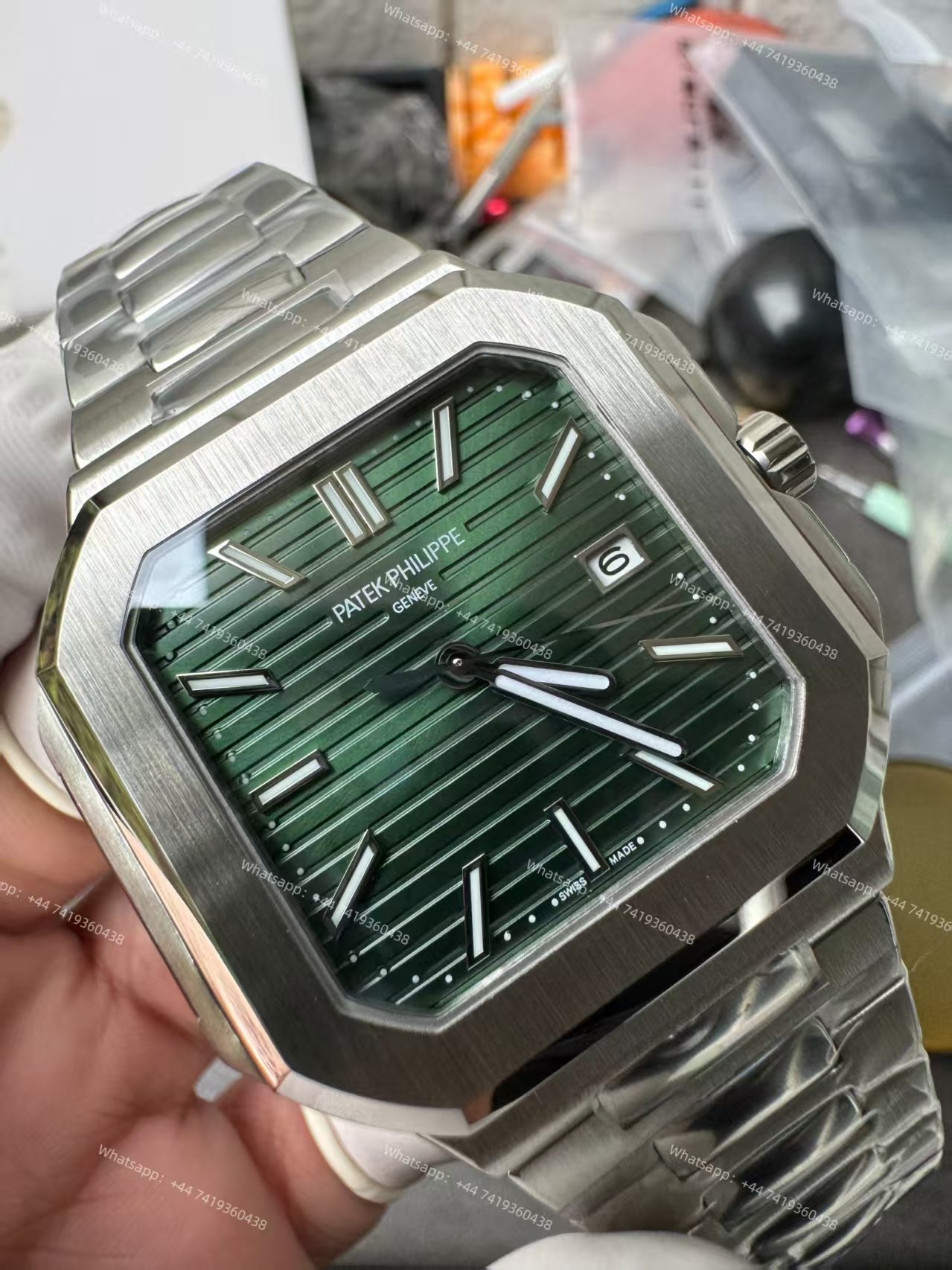 Patek Philippe Super Clone Cubitus 5821/1A-001 Green Dial 45MM