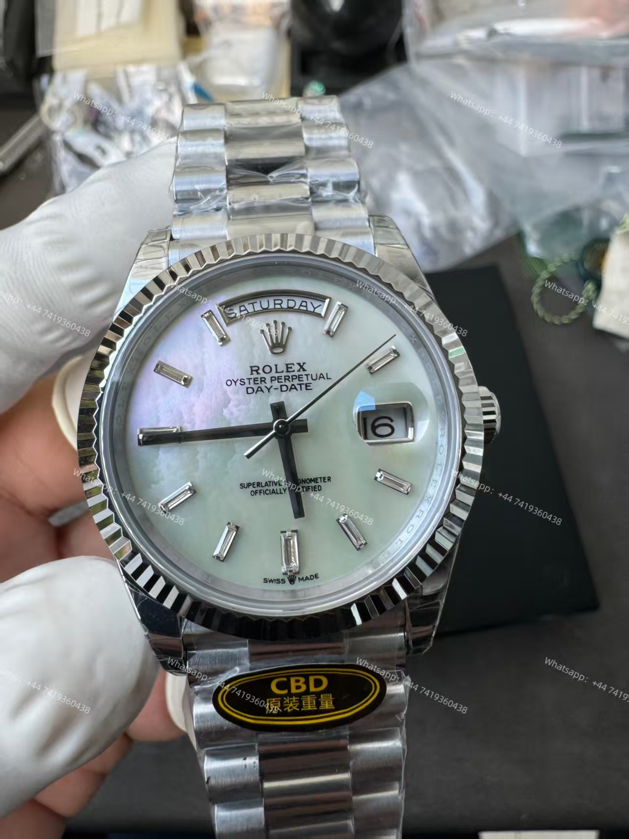 Rolex Day-Date m228239-0078 White dial Presidential bracelet 3255 Movement (40mm) Best Super Clone