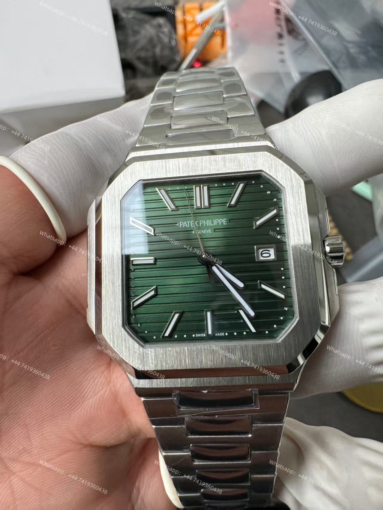 Patek Philippe Super Clone Cubitus 5821/1A-001 Green Dial 45MM