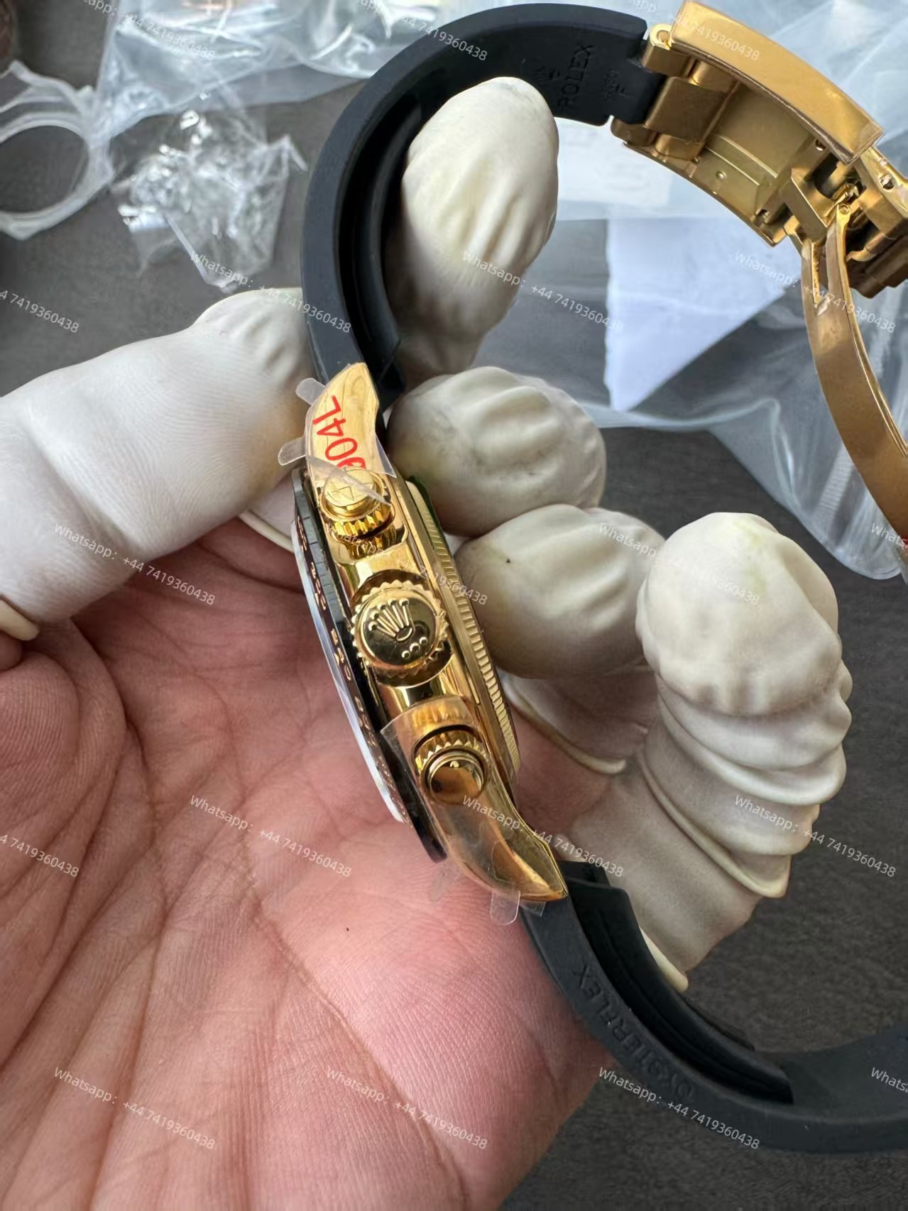 Rolex Daytona 1:1 Replica – M116518LN-0078 Black Diamond Dial 18K Gold 4130 Super Clone