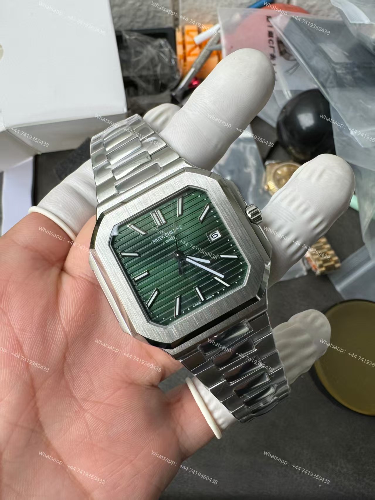 Patek Philippe Super Clone Cubitus 5821/1A-001 Green Dial 45MM