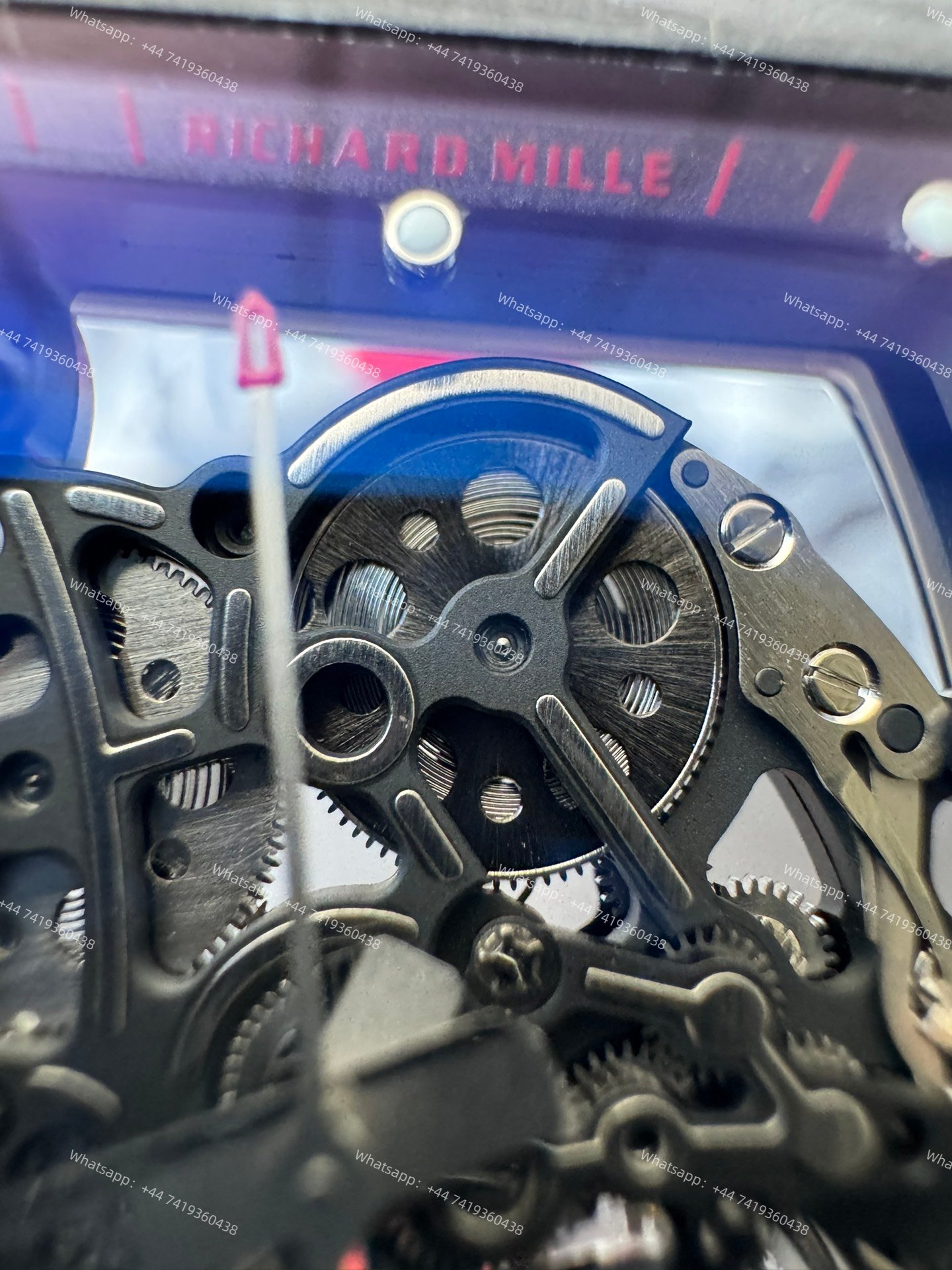 Super Clone Richard Mille RM 055 Carbon TPT Red Rubber Strap 1:1 Replica Watch