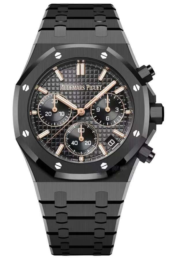 Audemars Piguet Super Clone Royal Oak Ceramic Black Dial 26240 Chronograph 41mm Cal.4401