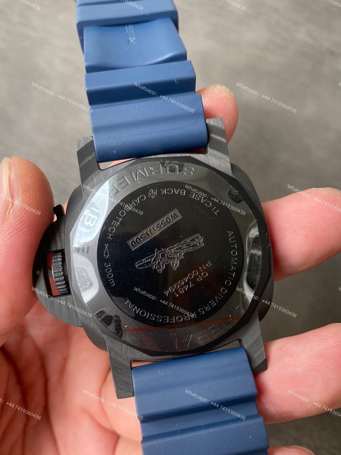 Panerai Super Clone Submersible PAM01232 44MM Carbotech Blue Dial