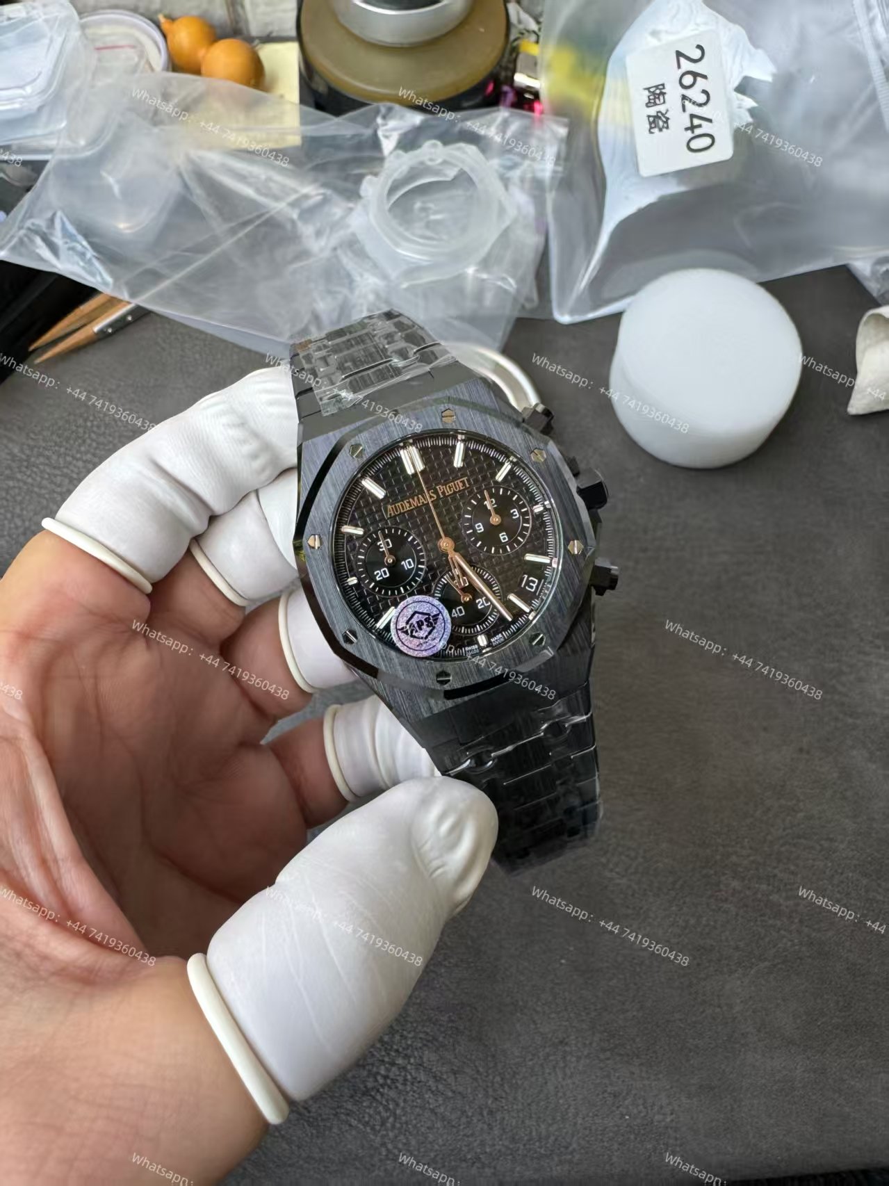 Audemars Piguet Super Clone Royal Oak Ceramic Black Dial 26240 Chronograph 41mm Cal.4401
