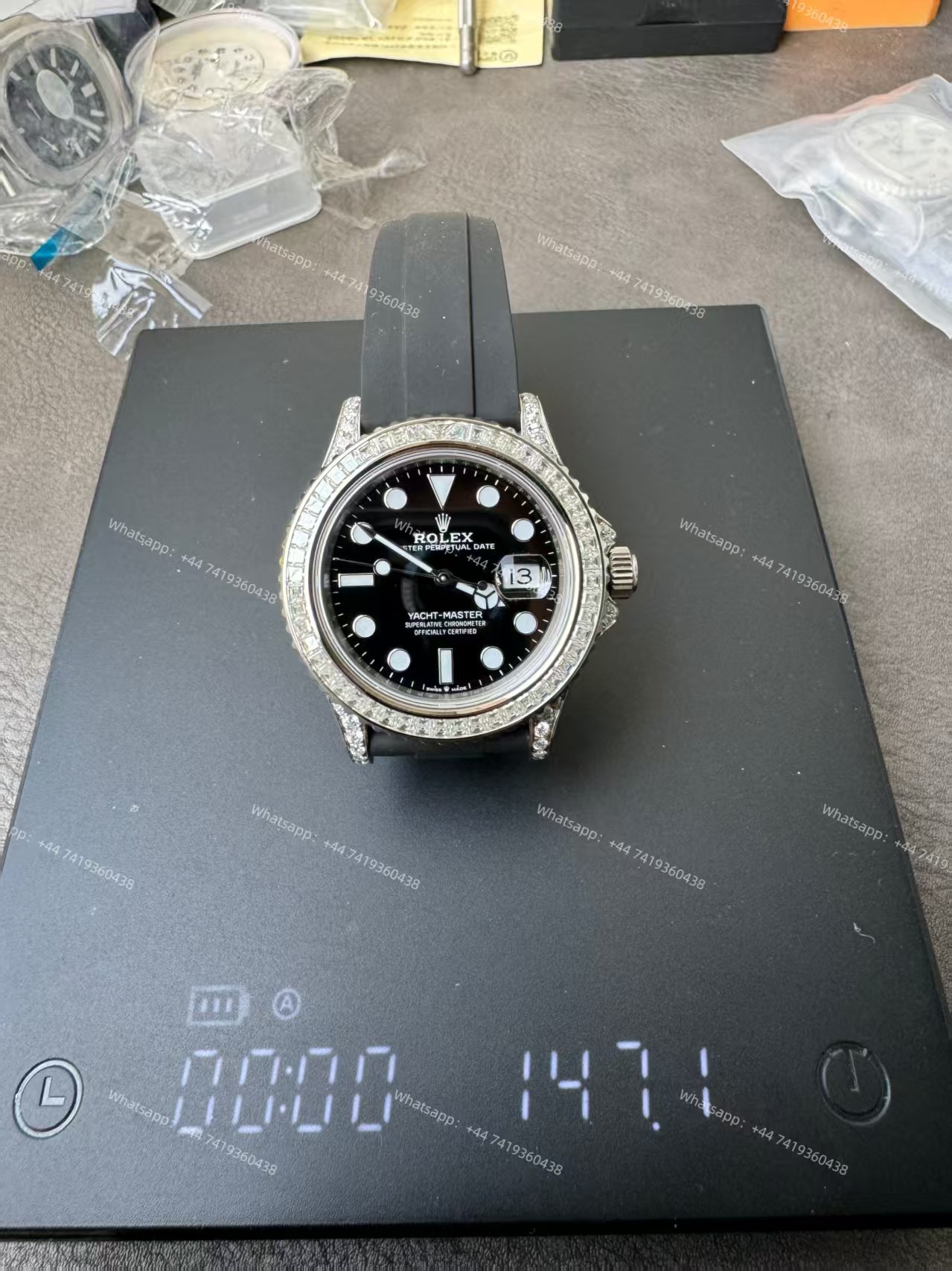 Rolex Yacht-Master 226679TBR 1:1 Replica 42MM Moissanite Diamond Lugs and Dial 3235 Movement Super Clone Watch