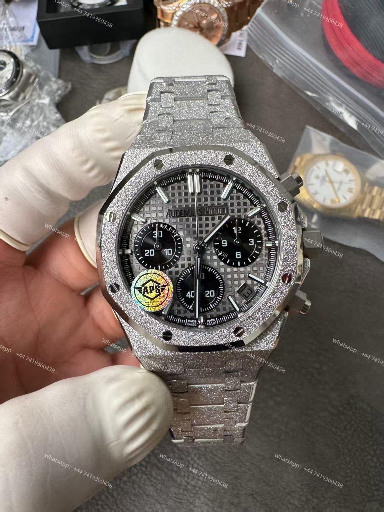 Audemars Piguet Super Clone Royal Oak Frosted Gold 26240 Chronograph 41mm Cal.4401