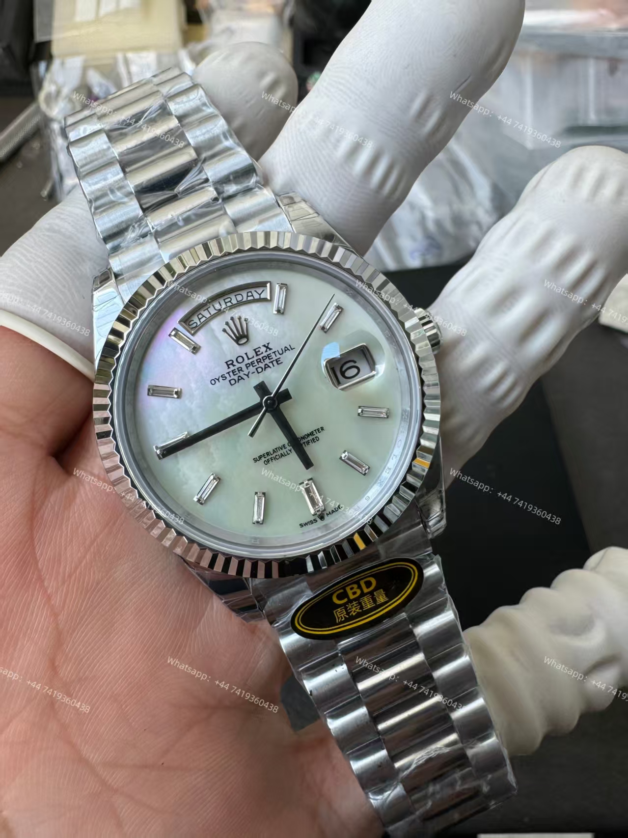 Rolex Day-Date m228239-0078 White dial Presidential bracelet 3255 Movement (40mm) Best Super Clone