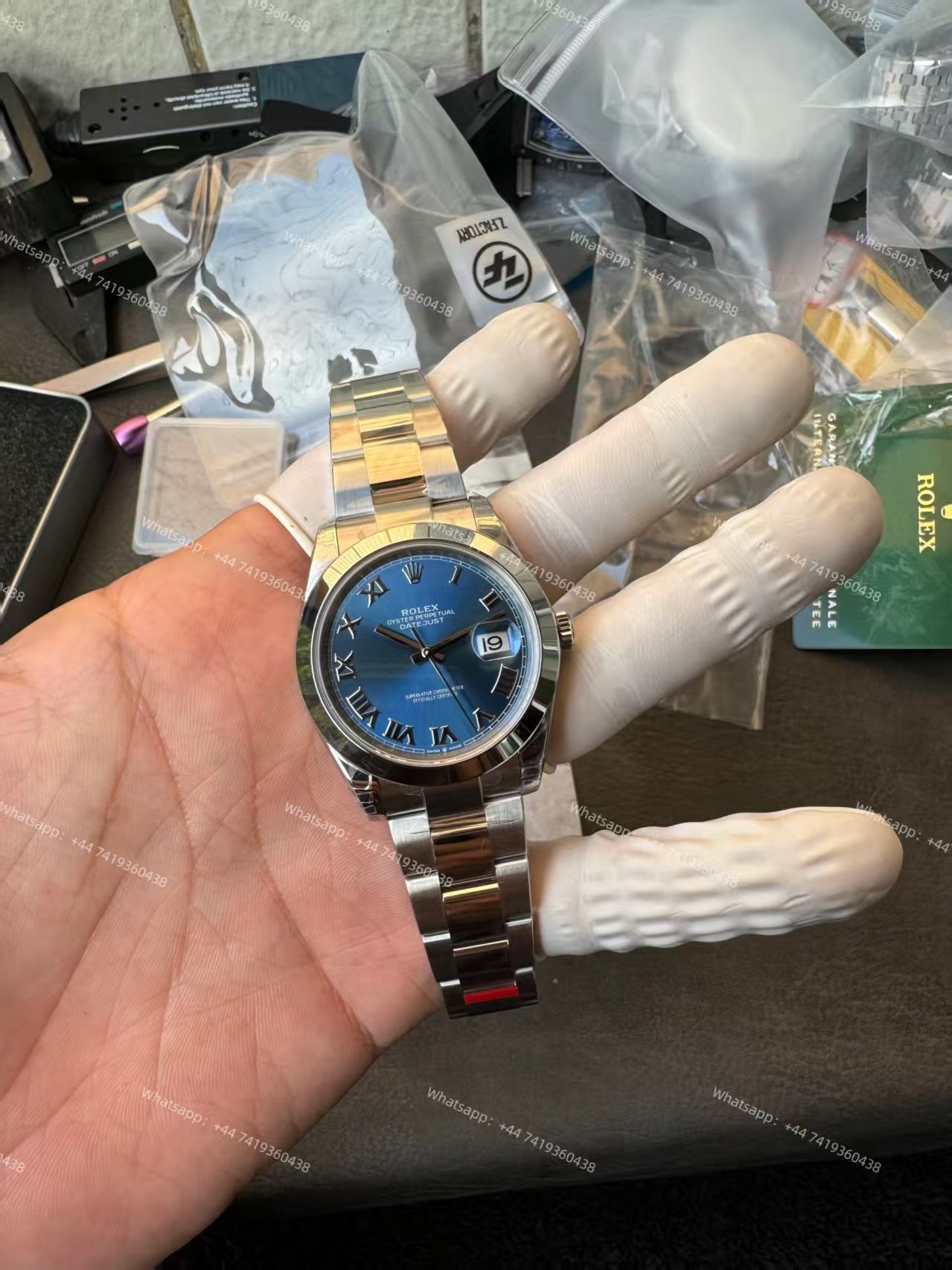 Rolex Datejust M126300-0017 1:1 Replica Azzurro Blue Roman Dial Oyster 41MM 3235 Movement Super Clone Watch