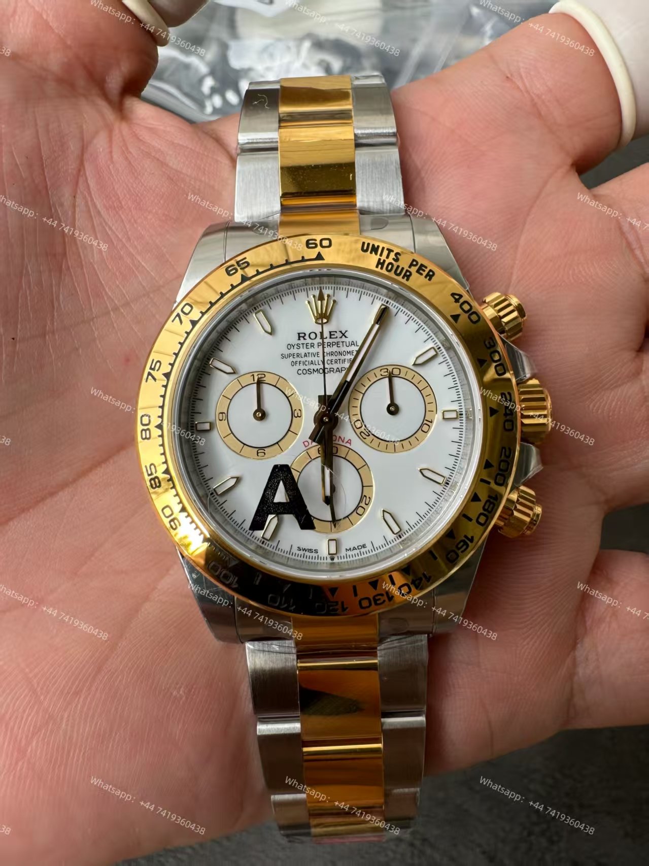 Rolex Super Clone Daytona M126503-0001 White Dial Two-Tone 4131 Movement