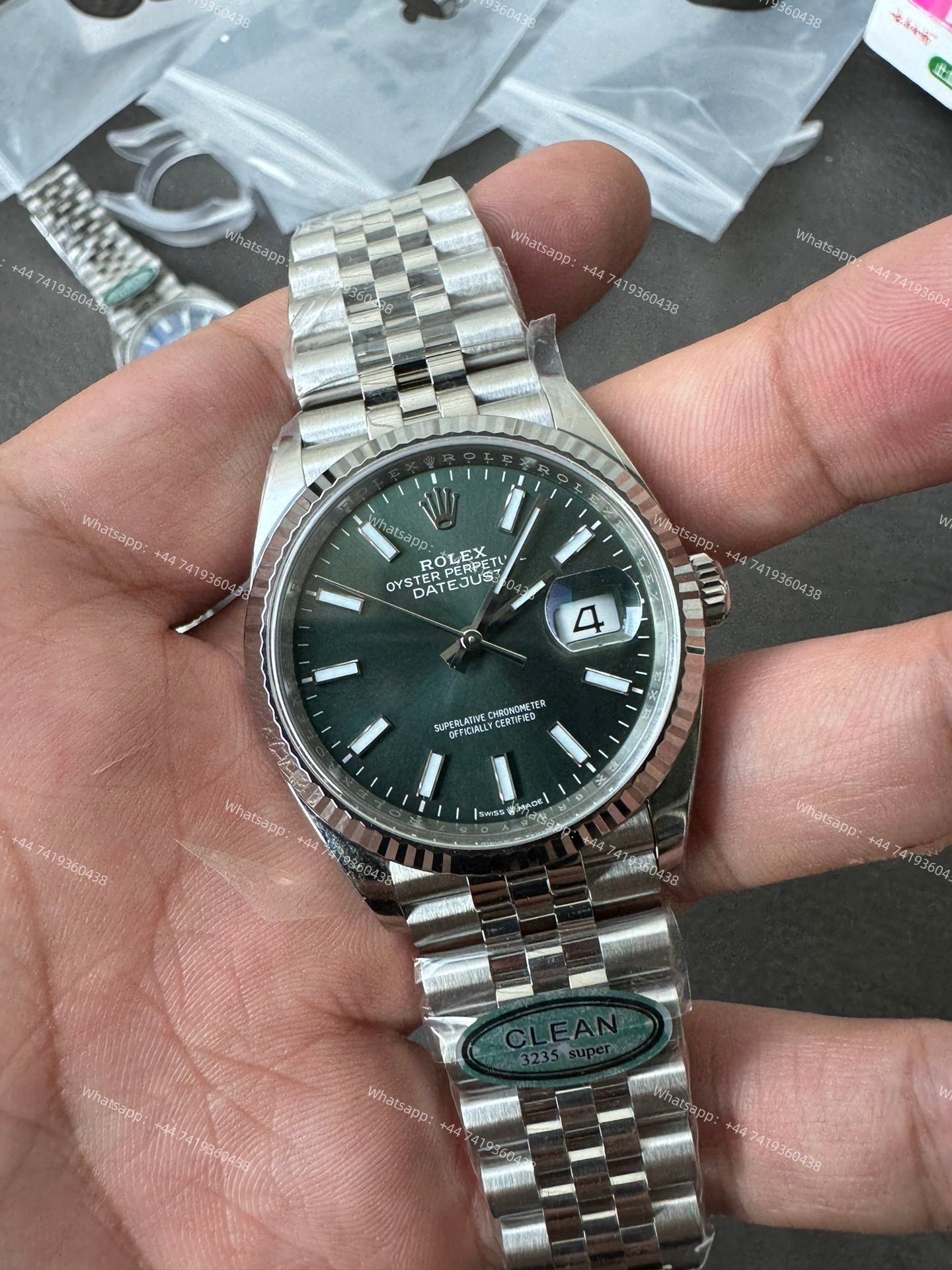 Rolex Datejust M126334-0051 Green Dial 1:1 Replica Jubilee 36MM 3235 Movement Super Clone Watch