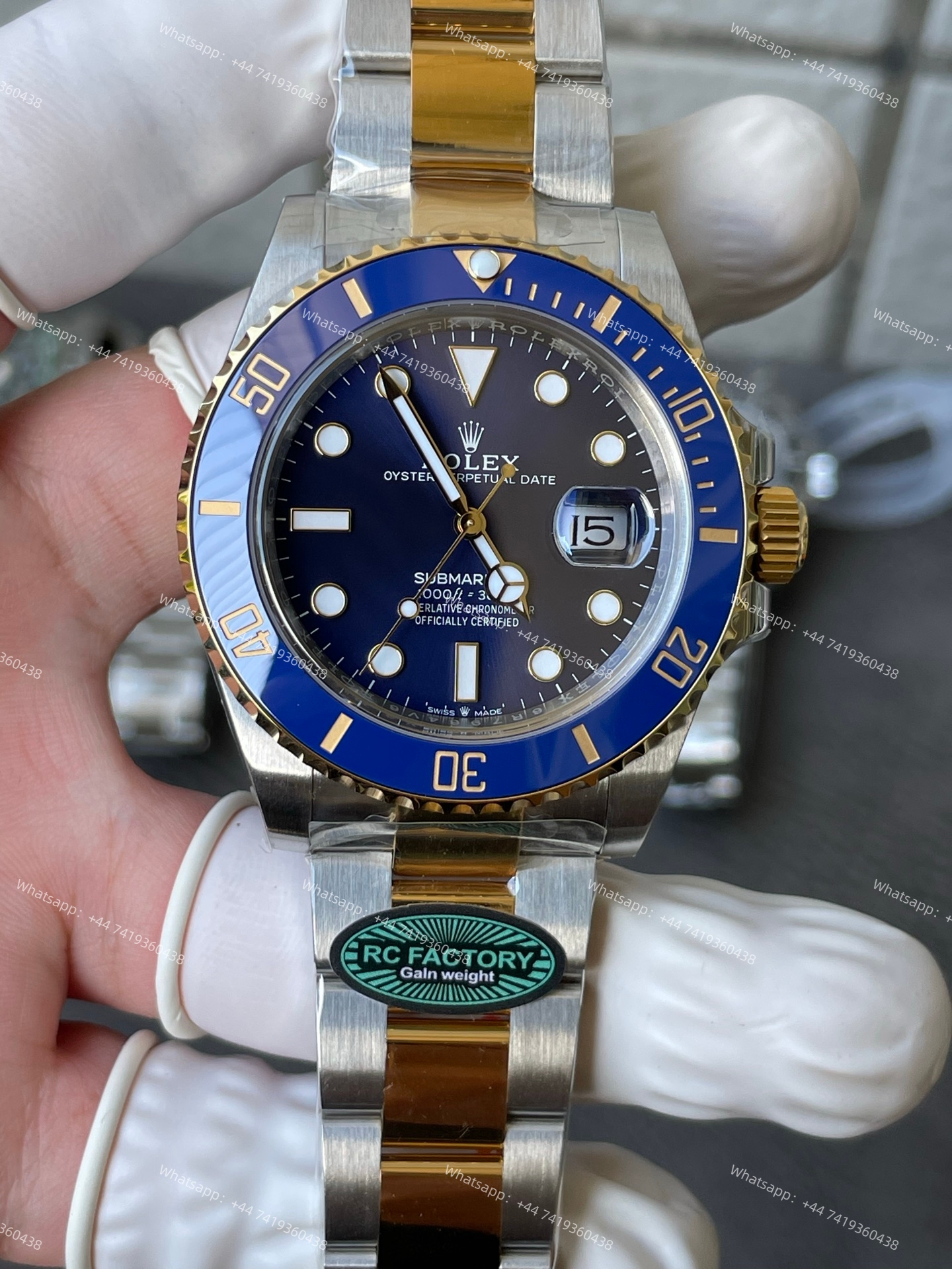 Rolex Submariner Gold Blue Dial Submariner 126613LB 3235 Movement 41mm Best Super Clone