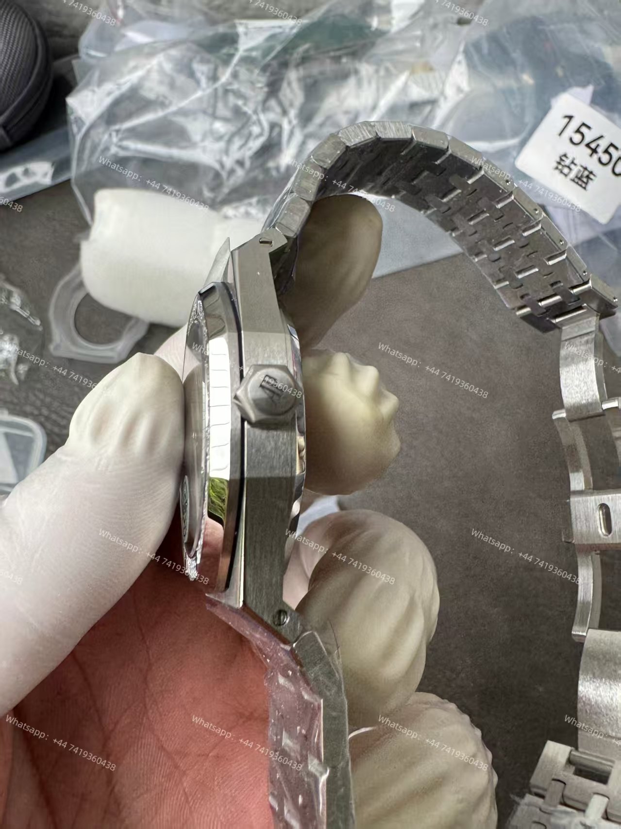 Audemars Piguet Super Clone Royal Oak 15451ST Diamond-Set Bezel Blue Dial 37MM