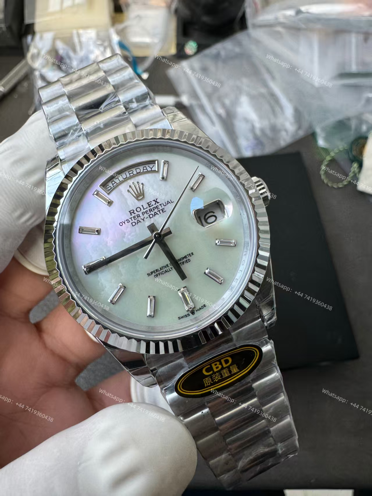 Rolex Day-Date m228239-0078 White dial Presidential bracelet 3255 Movement (40mm) Best Super Clone