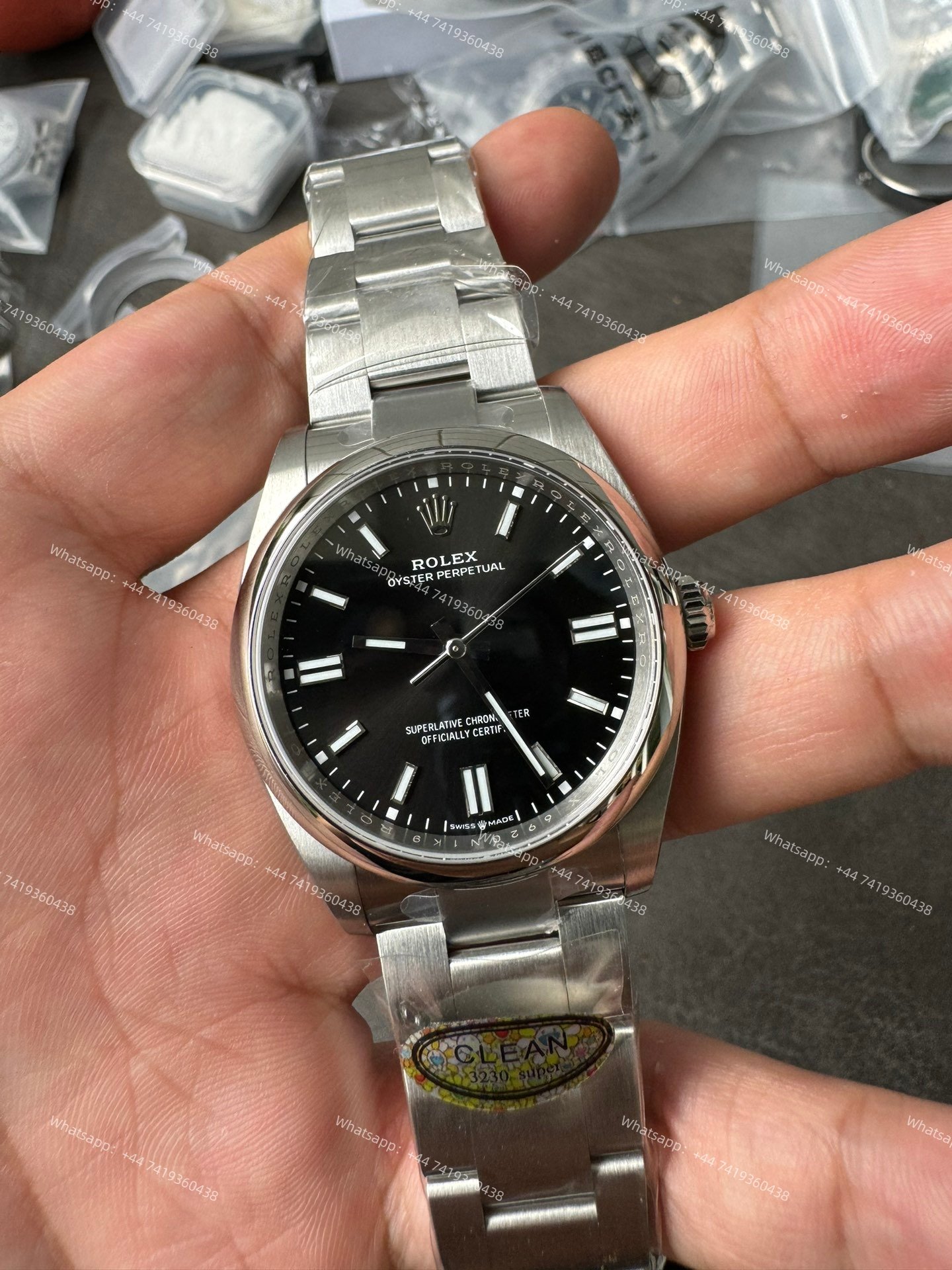 Rolex Super Clone Oyster Perpetual M126000-0002 Black Dial 36MM 3230 Movement