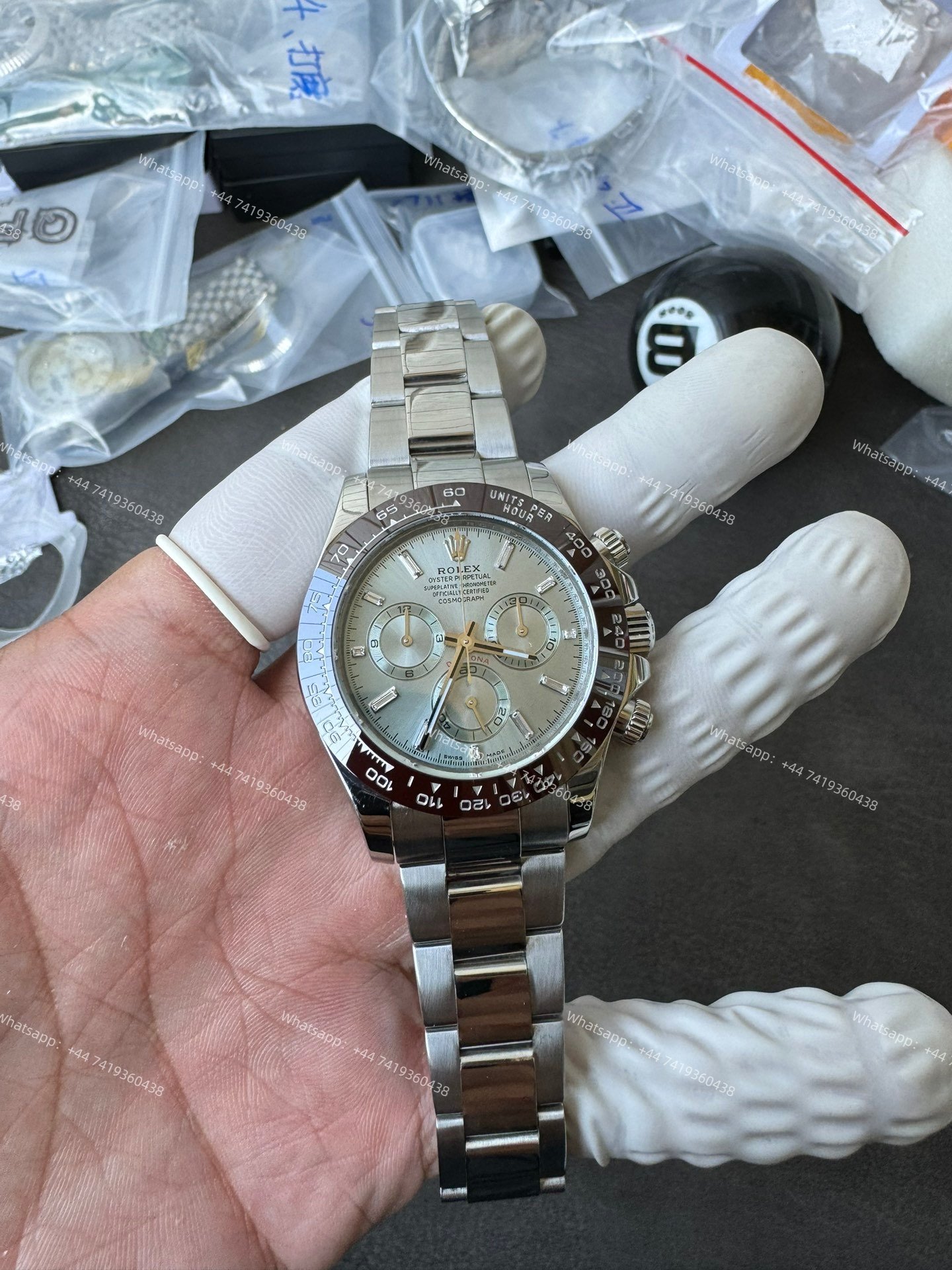 Rolex Daytona M116506-0002 Ice Blue Dial 1:1 Replica Watch – Platinum Tone Super Clone 4130