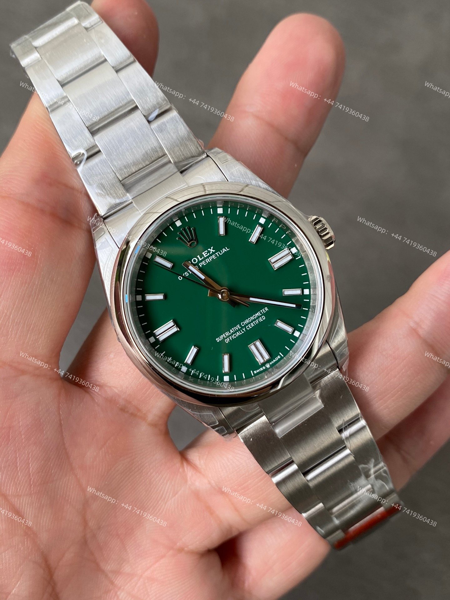 Rolex Super Clone Oyster Perpetual M126000-0005 Green Dial 36MM 3230 Movement