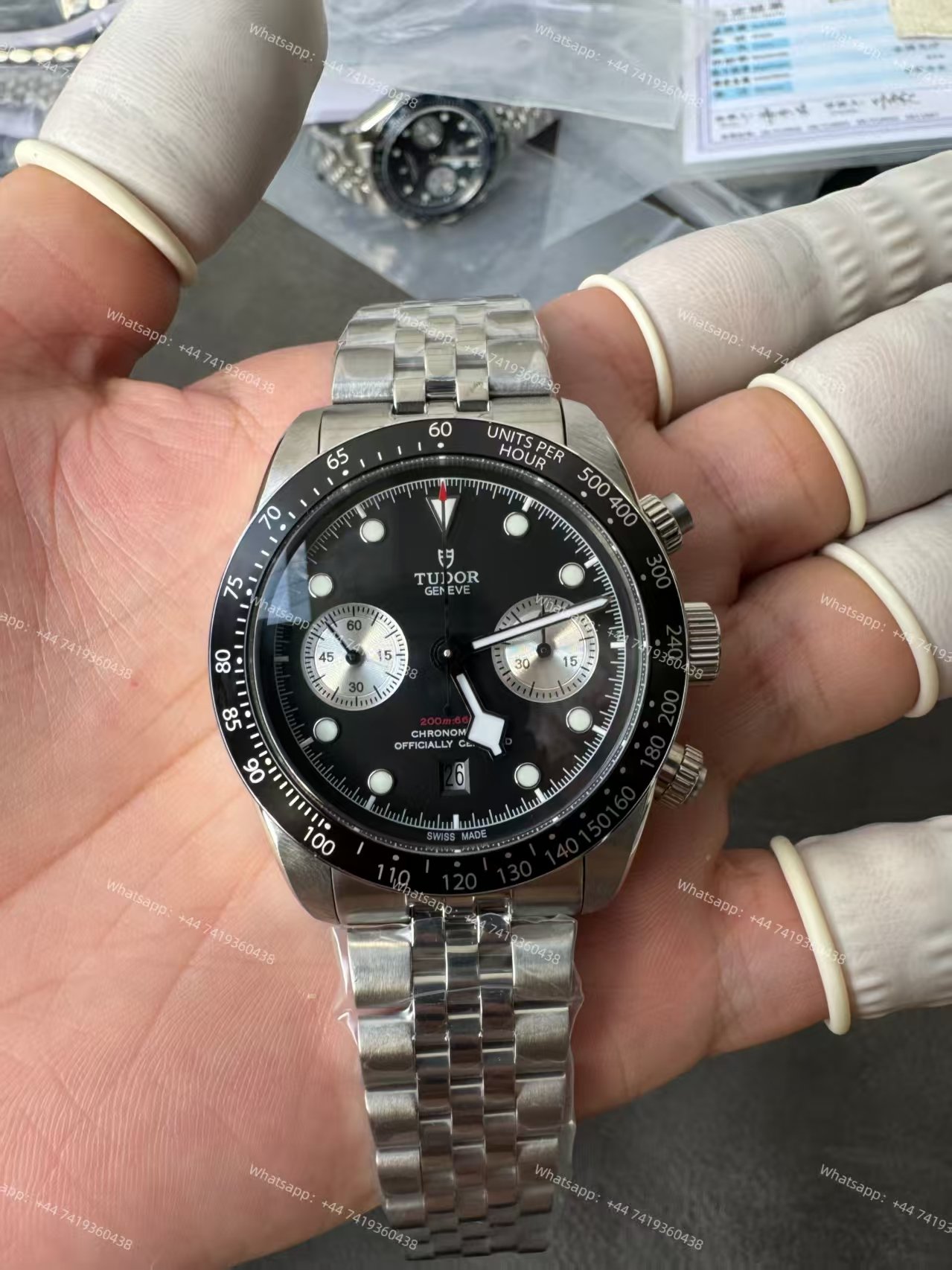 Tudor Super Clone Black Bay Chronograph M79360N-0013 Black Dial