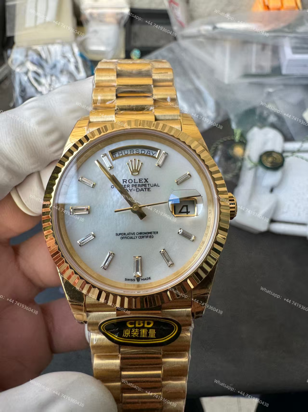 Rolex Day-Date m228238-0071 White dial Presidential bracelet 3255 Movement (40mm) Best Super Clone