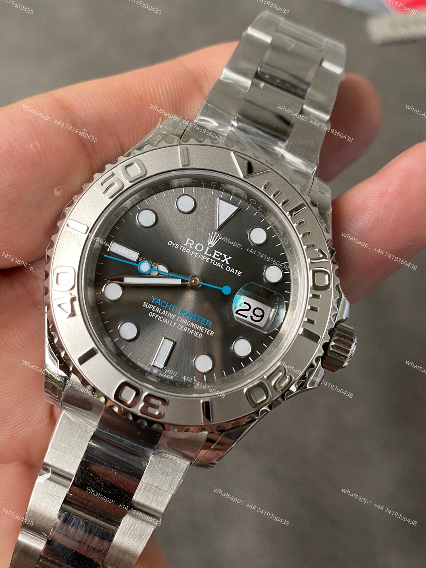 Rolex Yacht-Master M126622-0001 1:1 Replica Rhodium Slate Grey Dial 40MM 3235 Movement Super Clone Watch