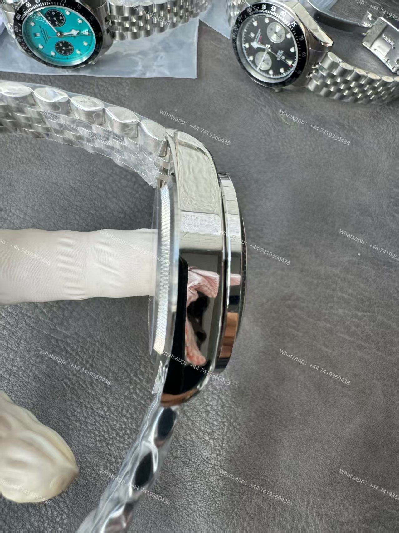 Tudor Super Clone Black Bay Chronograph M79360N-0019 Pink Dial