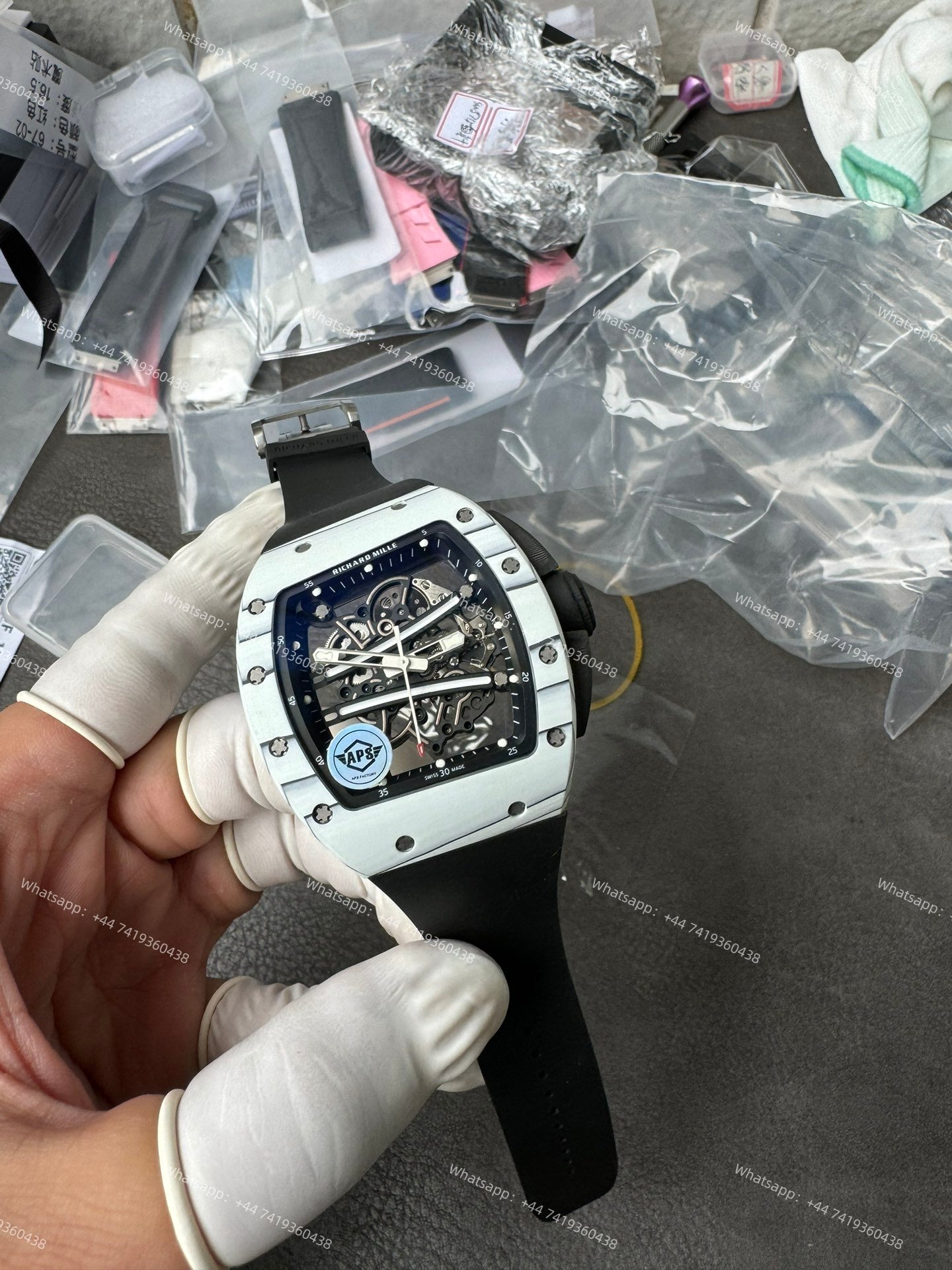 Super Clone Richard Mille RM 67-02 Carbon TPT Skeleton Tourbillon 1:1 Replica Watch