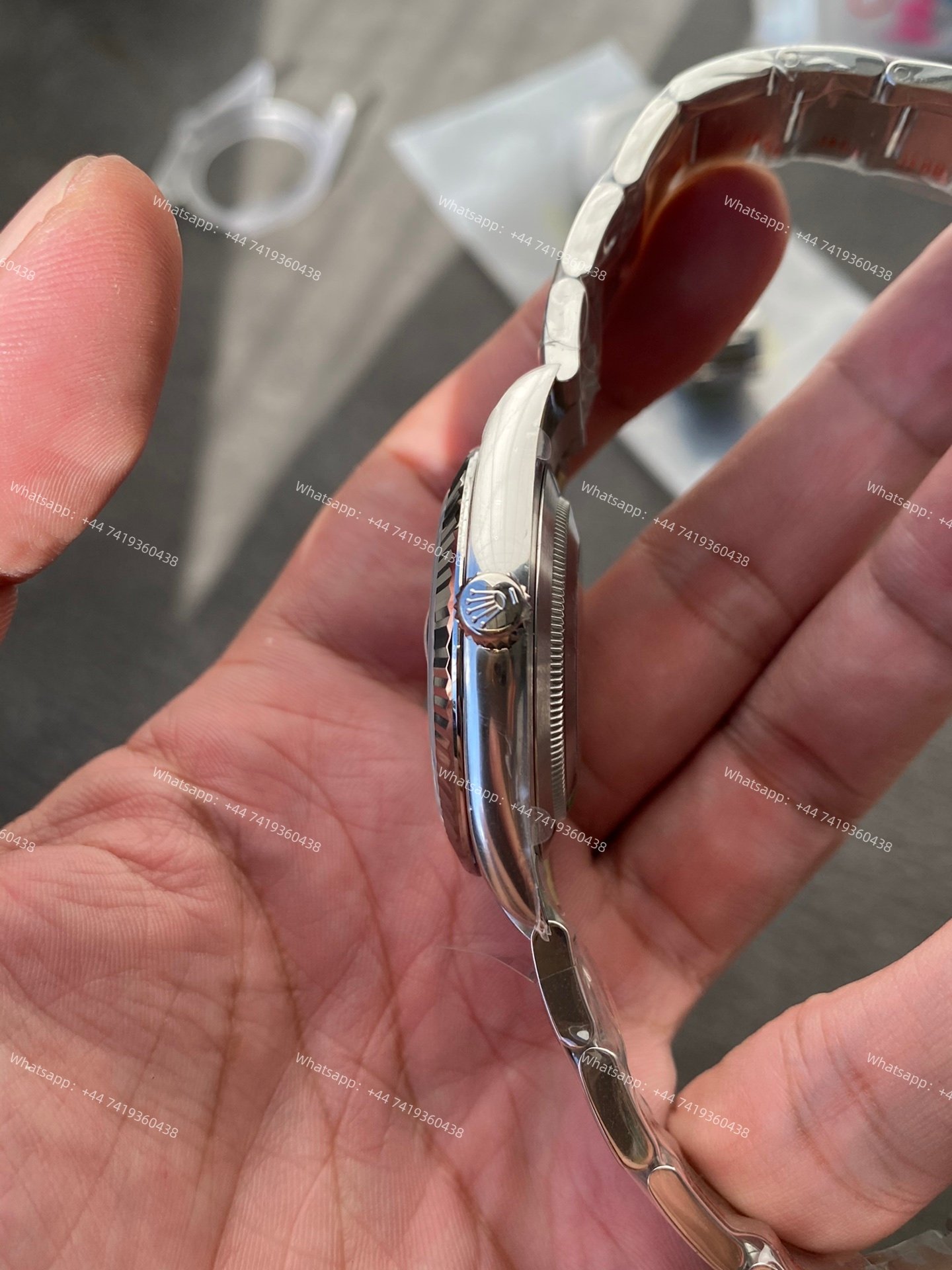 Rolex Datejust M126334-0031 1:1 Replica Water Ripple Blue Dial Oyster 41MM 3235 Movement Super Clone Watch