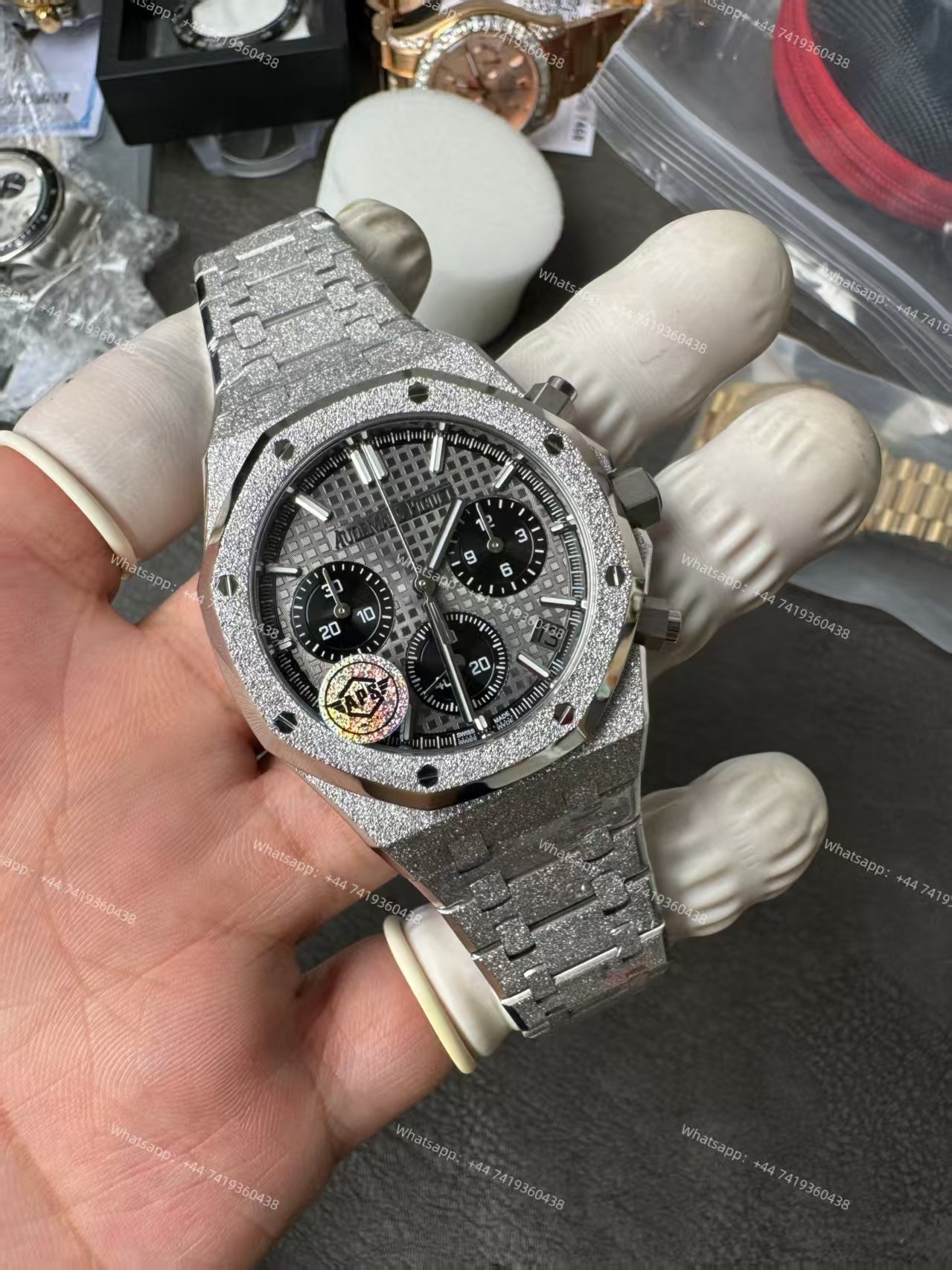 Audemars Piguet Super Clone Royal Oak Frosted Gold 26240 Chronograph 41mm Cal.4401