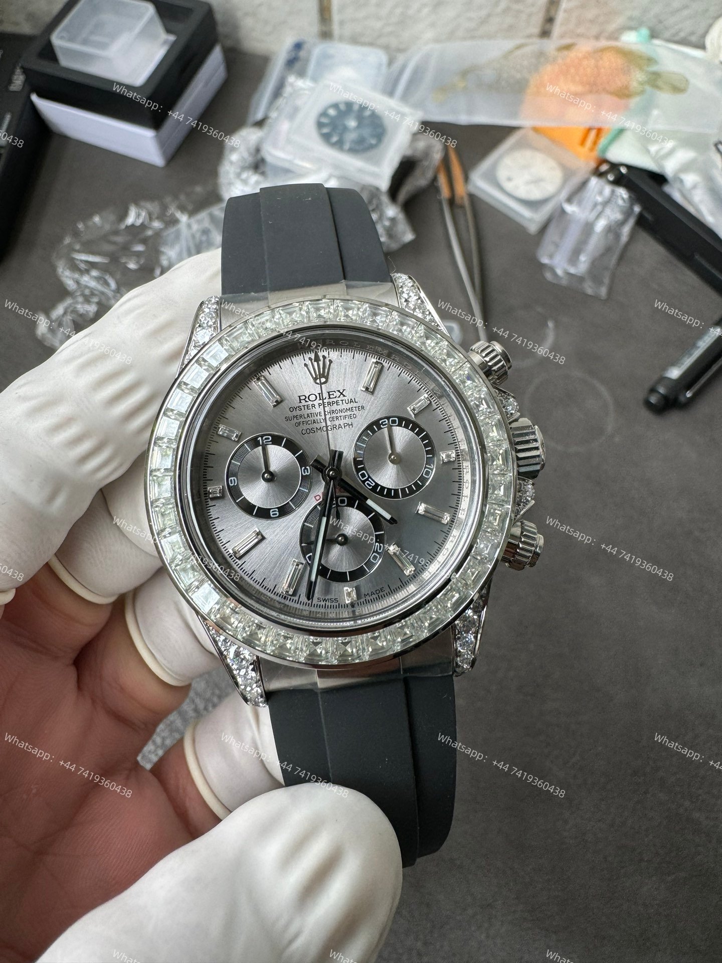 Rolex Daytona Super Clone 126539TBR Diamond Gray Dial 4131 Movement