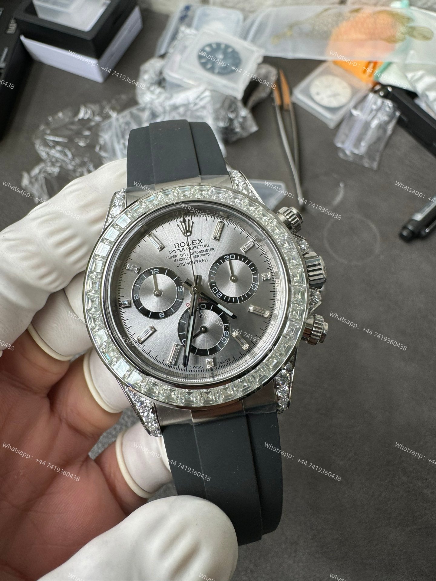 Rolex Daytona Super Clone 126539TBR Diamond Gray Dial 4131 Movement