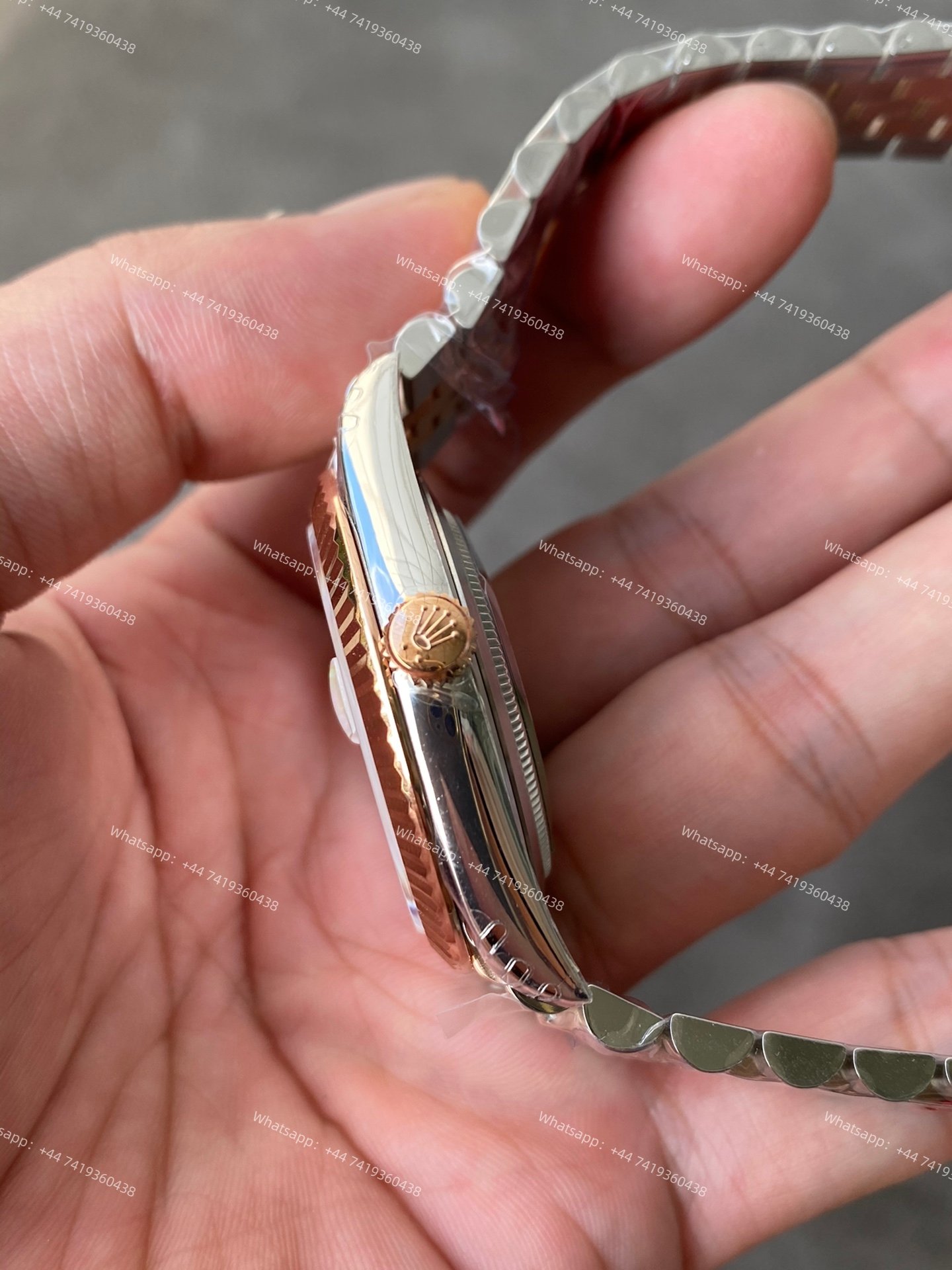 Rolex Datejust M126331-0018 1:1 Replica Water Ripple Rose Gold Silver Dial Jubilee 41MM 3235 Movement Super Clone Watch