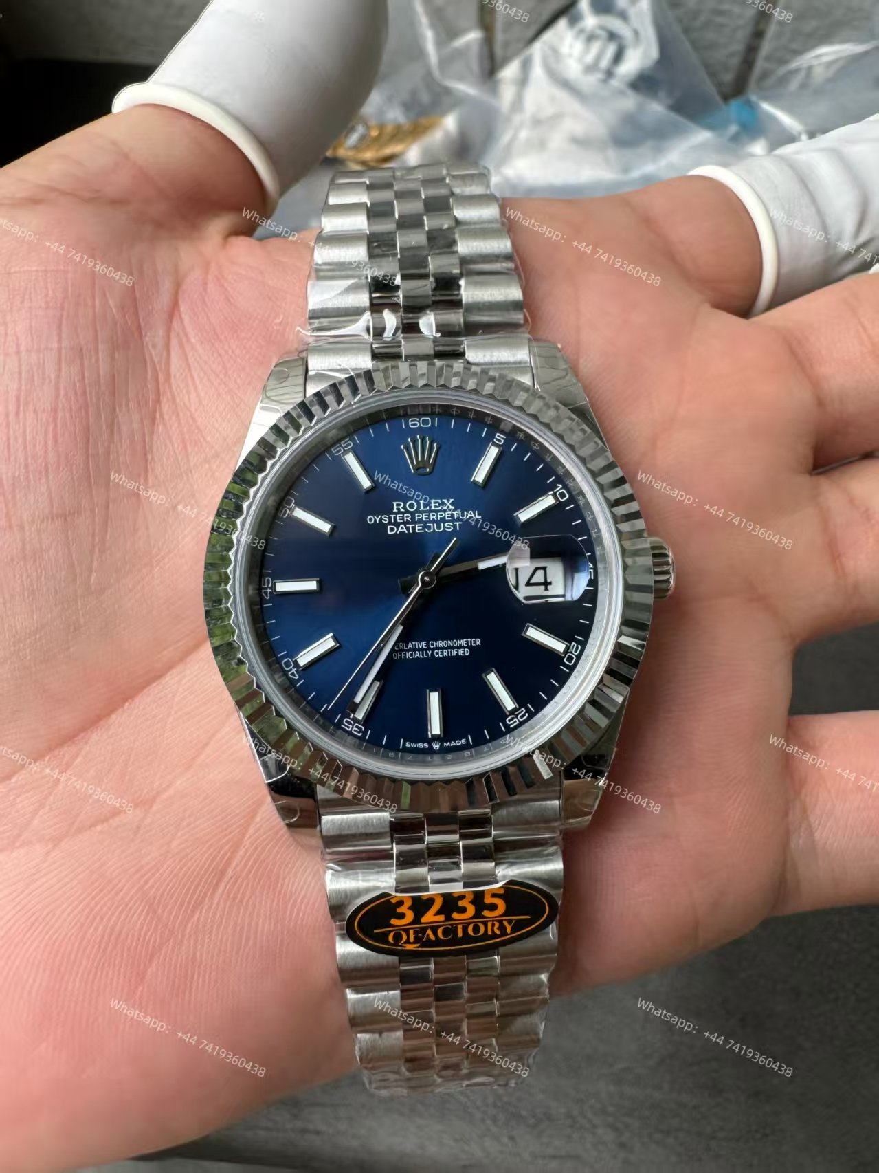 Rolex Datejust M126334 Blue Dial 1:1 Replica Jubilee 41MM 3235 Movement Super Clone Watch
