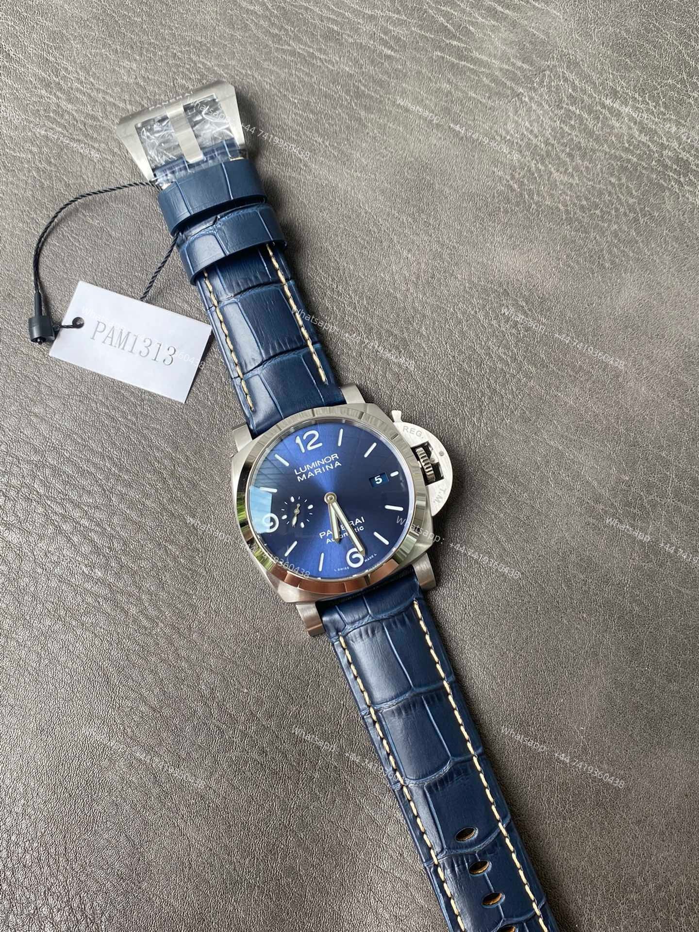 Panerai Super Clone Luminor Marina PAM01313 Blue Sunburst Dial 44MM