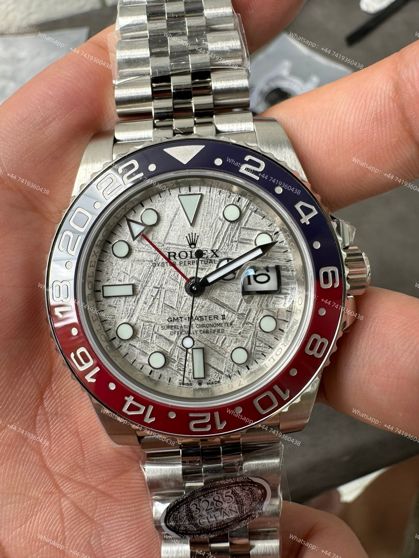 Rolex Pepsi GMT Master II M126710blro Jubilee 3285 Movement Best Super Clone （Custom meteorite dial version）