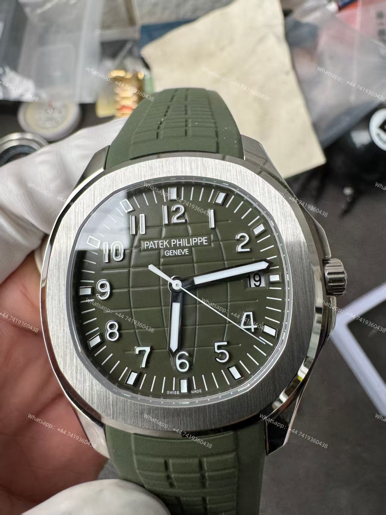 Patek Philippe Super Clone Aquanaut 5168G-010 Khaki Green 42.2MM
