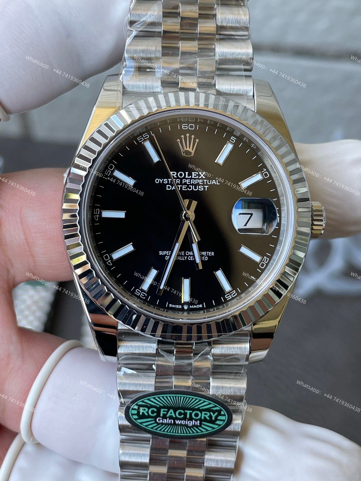 Rolex Datejust M126334 Black Dial 1:1 Replica Black Dial Jubilee 41MM 3235 Movement Super Clone Watch