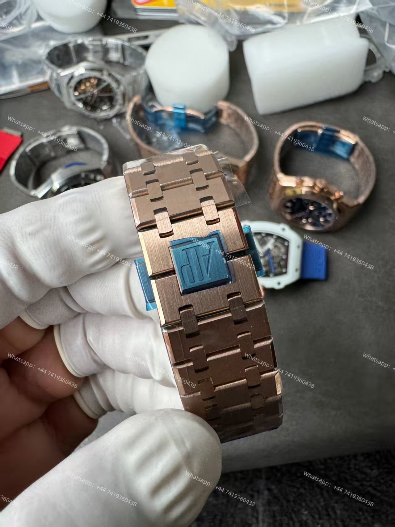 Audemars Piguet Super Clone Royal Oak Rose Gold Black dial 26240 Chronograph 41mm Cal.4401