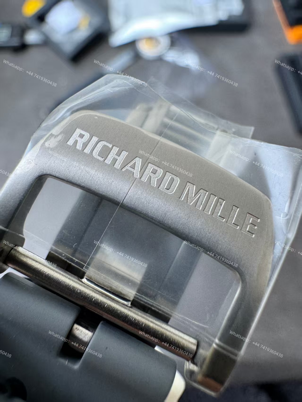 Super Clone Richard Mille RM 055 Gray Ceramic Titanium Grey Rubber Strap 1:1 Replica Watch