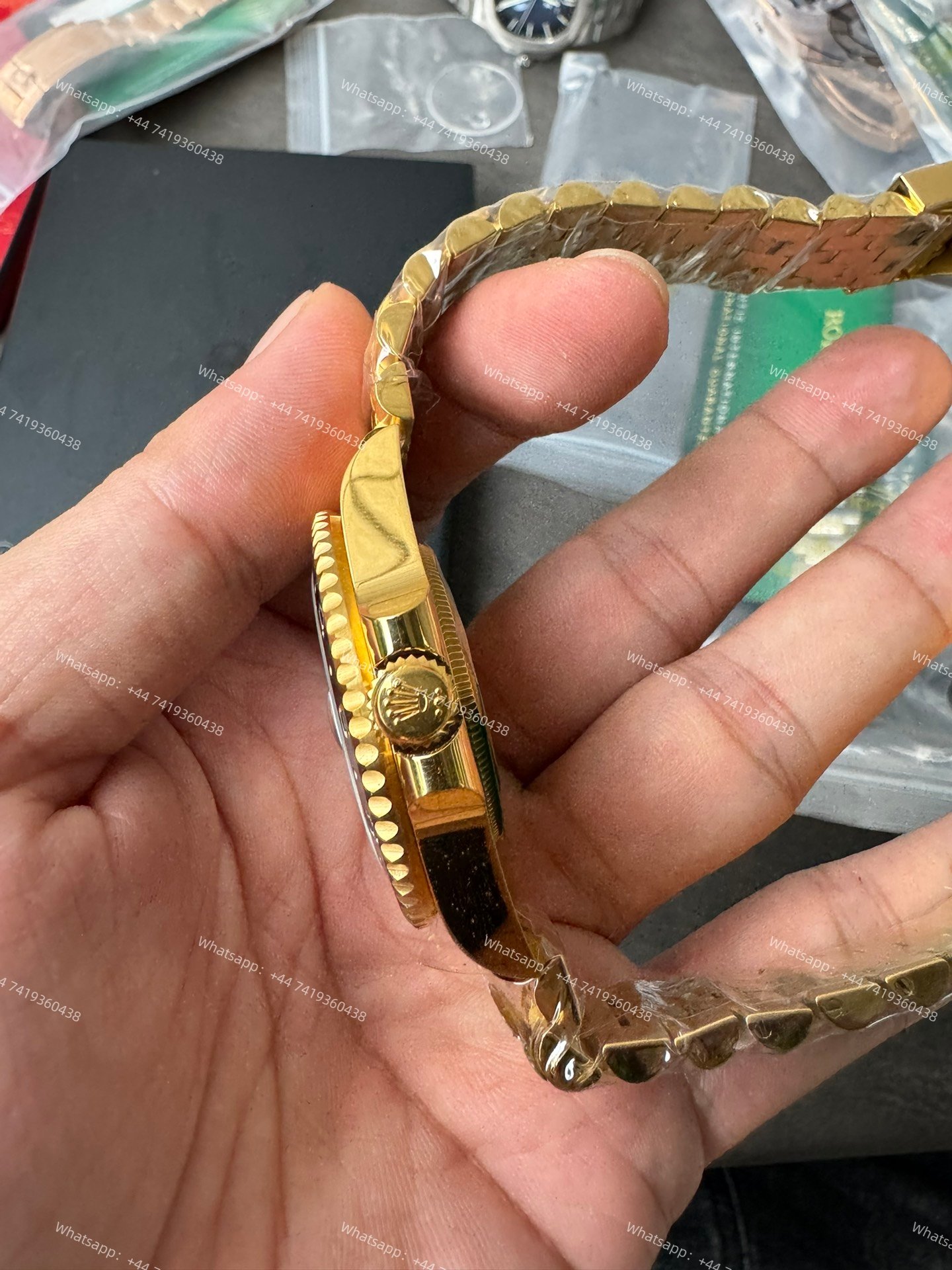 Rolex GMT Master II 1:1 Replica – M126718GRNR 18K Yellow Gold Jubilee 3285 Movement Super Clone Watch