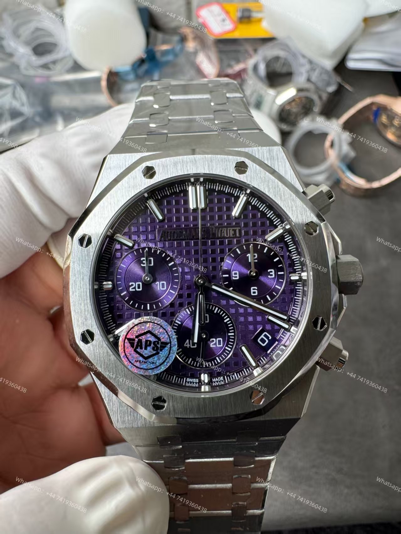 Audemars Piguet Super Clone Royal Oak Purple Dial 26240 Chronograph 41mm Cal.4401