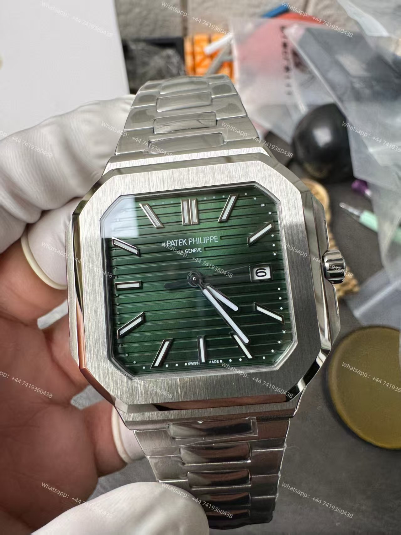 Patek Philippe Super Clone Cubitus 5821/1A-001 Green Dial 45MM