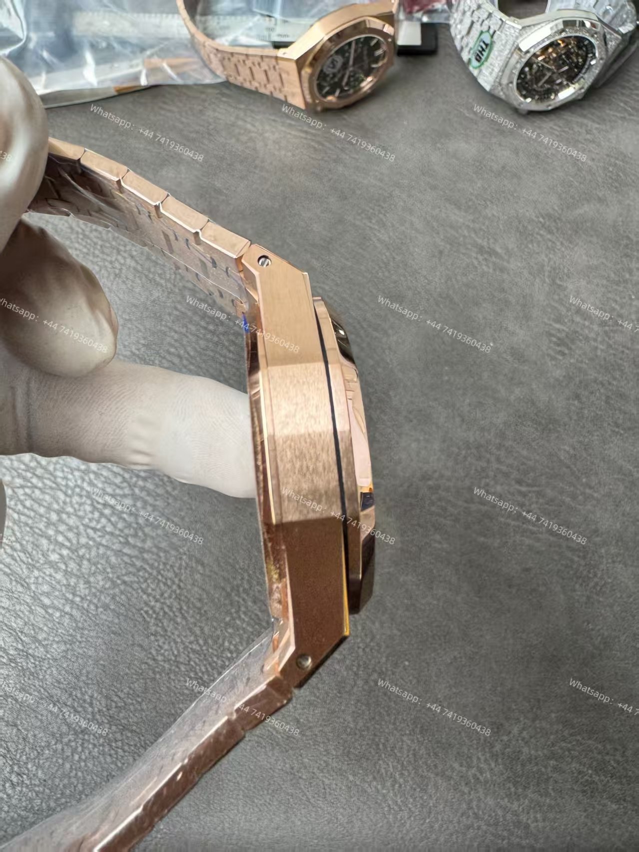 Audemars Piguet Super Clone Royal Oak Rose Gold Blue Dial 26240 Chronograph 41mm Cal.4401