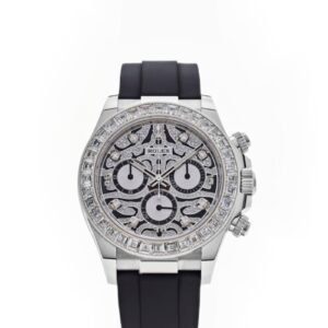 Rolex Daytona 116589TBR 1:1 Replica – 18K Platinum-Plated Eye of the Tiger Diamond Dial Super Clone 4130