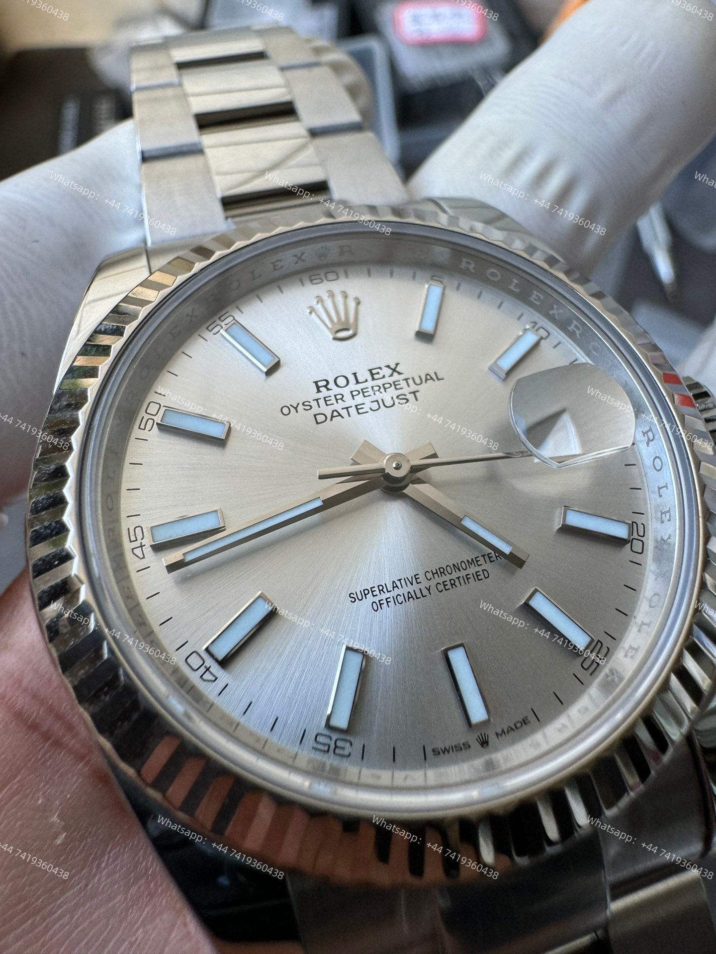 Rolex Datejust M126334-0003 1:1 Replica Silver Dial Oyster 41MM 3235 Movement Super Clone Watch