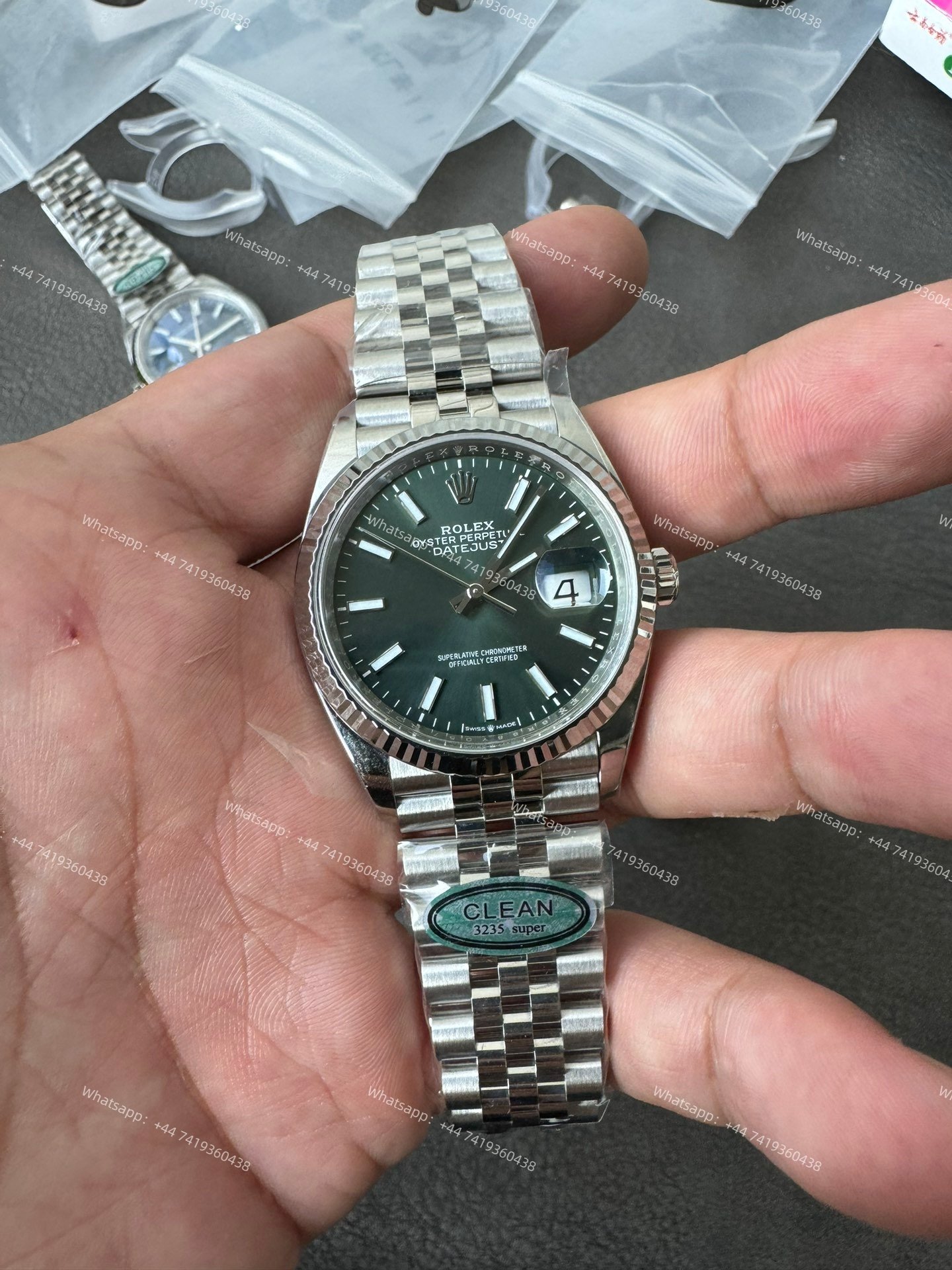 Rolex Datejust M126334-0051 Green Dial 1:1 Replica Jubilee 36MM 3235 Movement Super Clone Watch