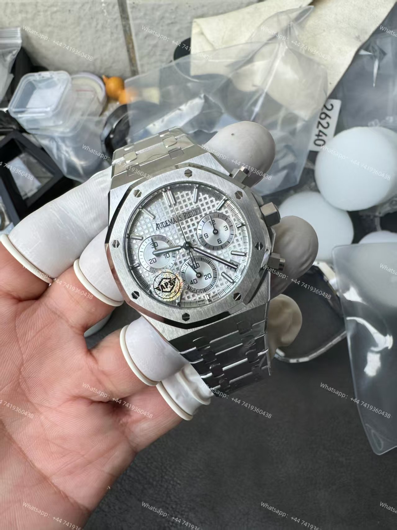 Audemars Piguet Super Clone Royal Oak White Dial 26240 Chronograph 41mm Cal.4401