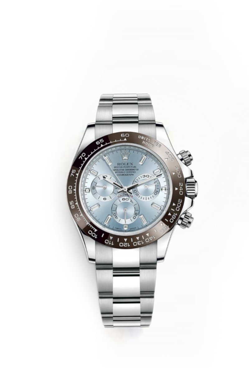 Rolex Daytona M116506-0002 Ice Blue Dial 1:1 Replica Watch – Platinum Tone Super Clone 4130