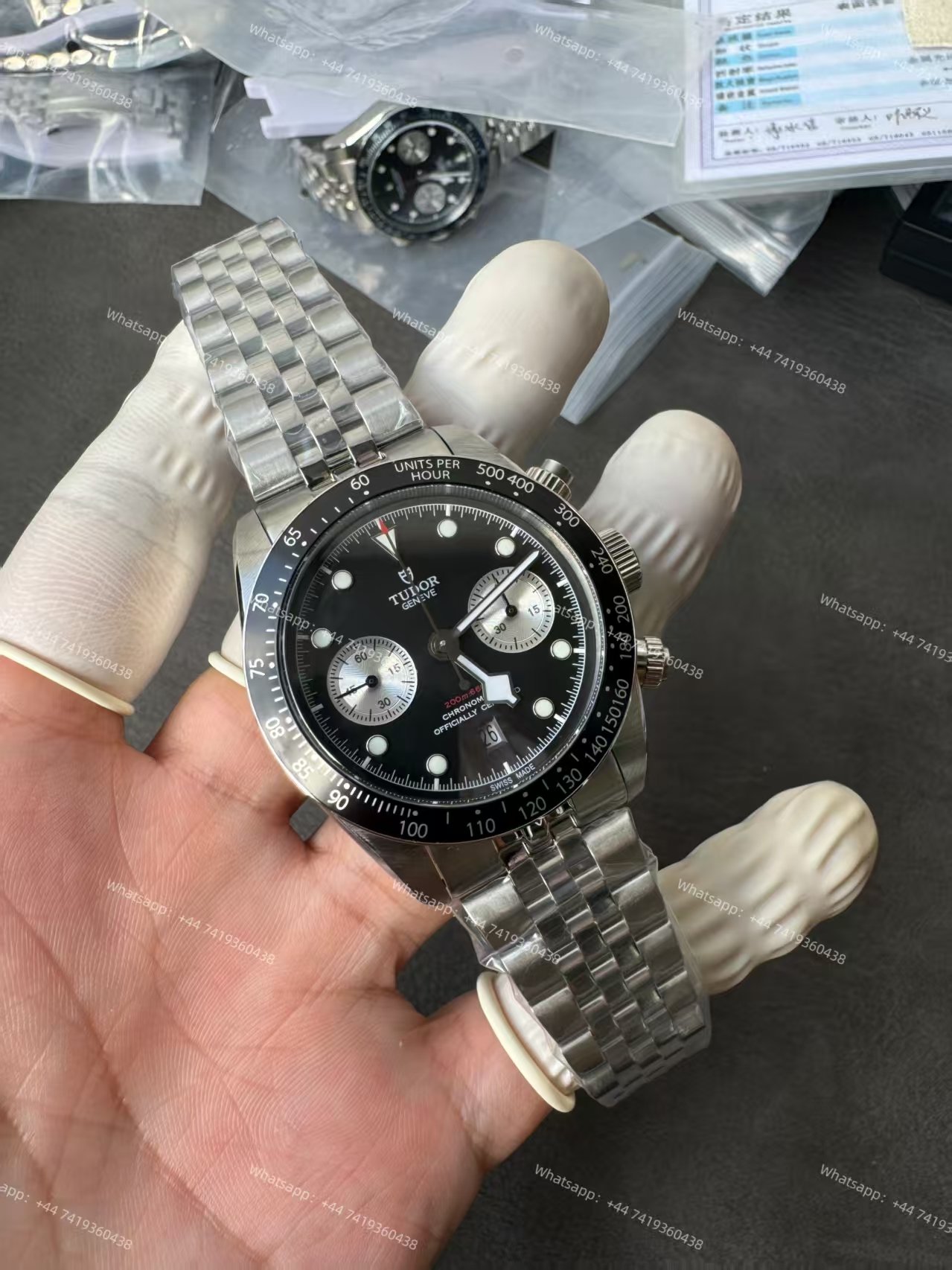 Tudor Super Clone Black Bay Chronograph M79360N-0013 Black Dial