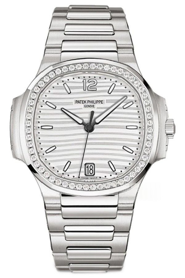 Patek Philippe Super Clone Nautilus 7118/1200A-010 White Dial Diamond Bezel 35.2mm