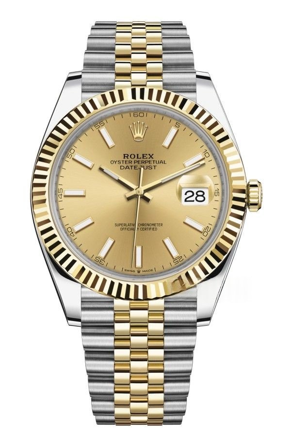 Rolex Datejust M126333-0010 Gold Dial 1:1 Replica Jubilee 41MM 3235 Movement Super Clone Watch